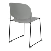 Olivia's Nordic Living Collection - Set of 4 Sven Stackable Dining Chairs in Grey