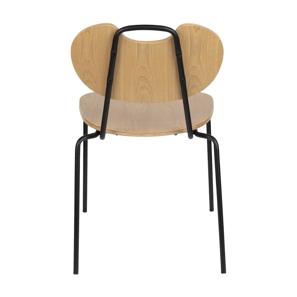 Olivia's Nordic Living Collection Set of 2 Asper Chairs in Natural