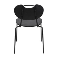 Olivia's Nordic Living Collection Set of 2 Asper Chairs in Black