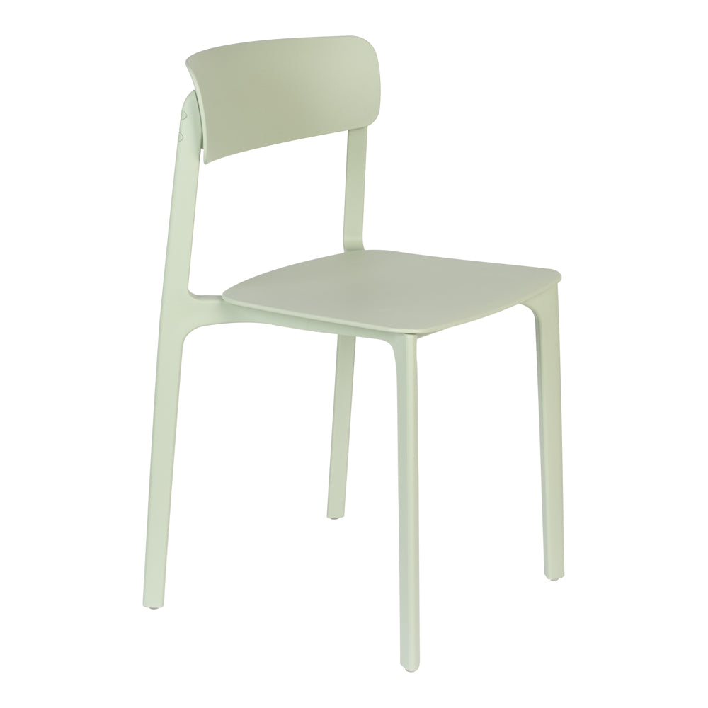 Olivia's Nordic Living Collection - Set of 4 Chi Dining Chairs in Light Green