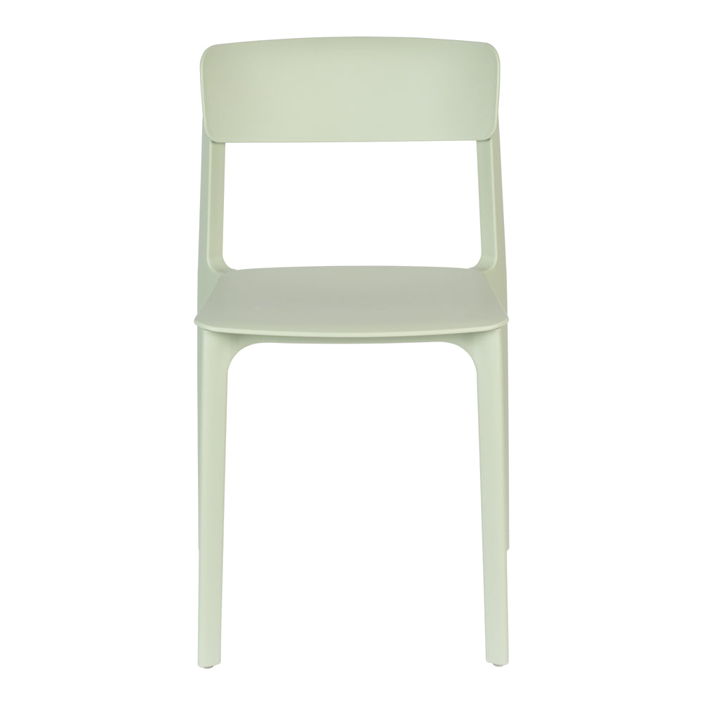 Olivia's Nordic Living Collection - Set of 4 Chi Dining Chairs in Light Green