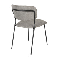 Olivia's Nordic Living Collection Set of 2 Holen Chairs in Black & Grey