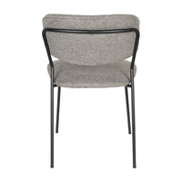 Olivia's Nordic Living Collection Set of 2 Holen Chairs in Black & Grey