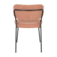 Olivia's Nordic Living Collection Set of 2 Holen Chairs in Black & Pink