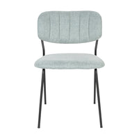 Olivia's Nordic Living Collection Set of 2 Holen Chairs in Black & Light Green