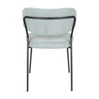 Olivia's Nordic Living Collection Set of 2 Holen Chairs in Black & Light Green