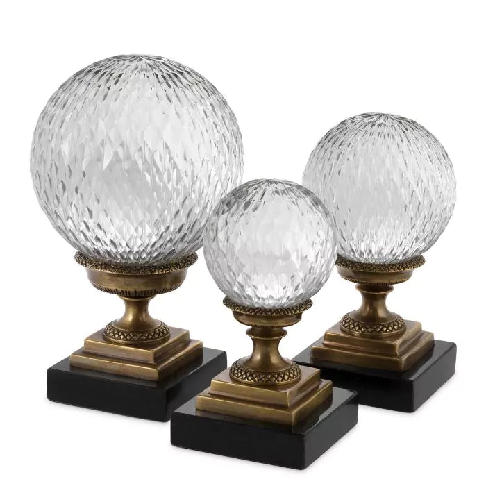 Divani Object Set of 3 - Antique Brass Eichholtz 1
