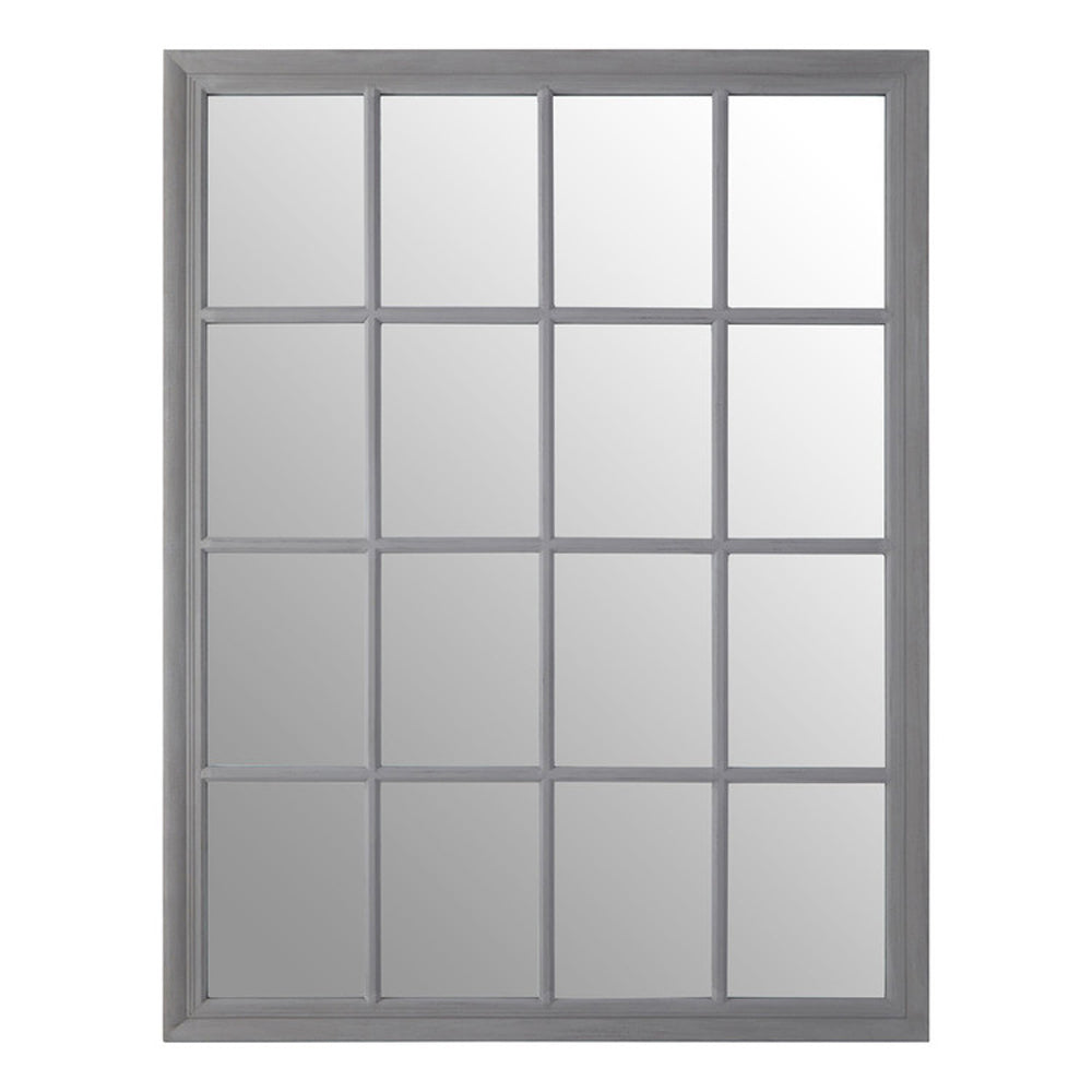 Olivia's Grey Panel Rectangular Mirror