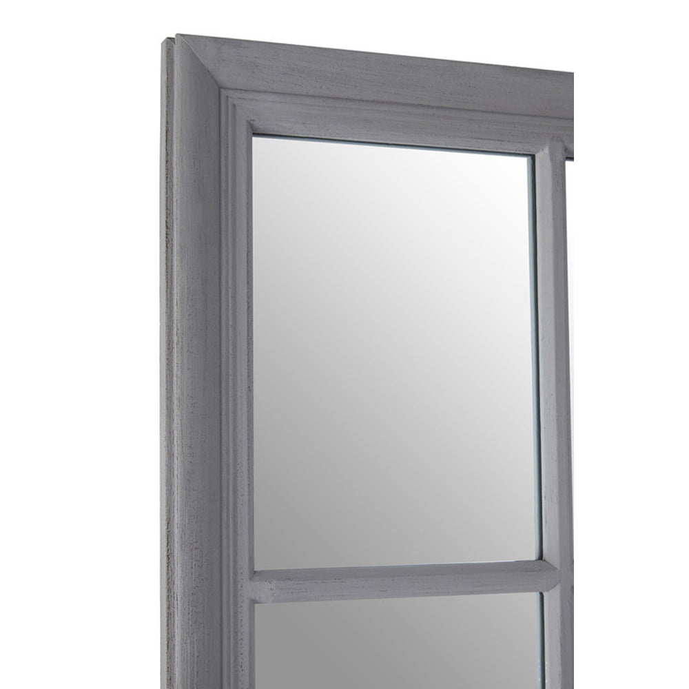 Olivia's Grey Panel Rectangular Mirror