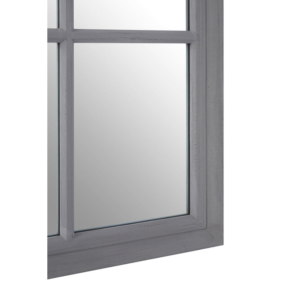 Olivia's Grey Panel Rectangular Mirror