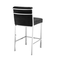 Eichholtz Scott Counter Stool Black Velvet