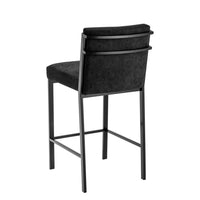 Eichholtz Scott Counter Stool IN Black Velvet Finish