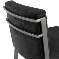 Eichholtz Scott Bar Stool Black Velvet