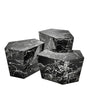 Eichholtz Set of 3 Prudential Coffee Table Black Faux Marble