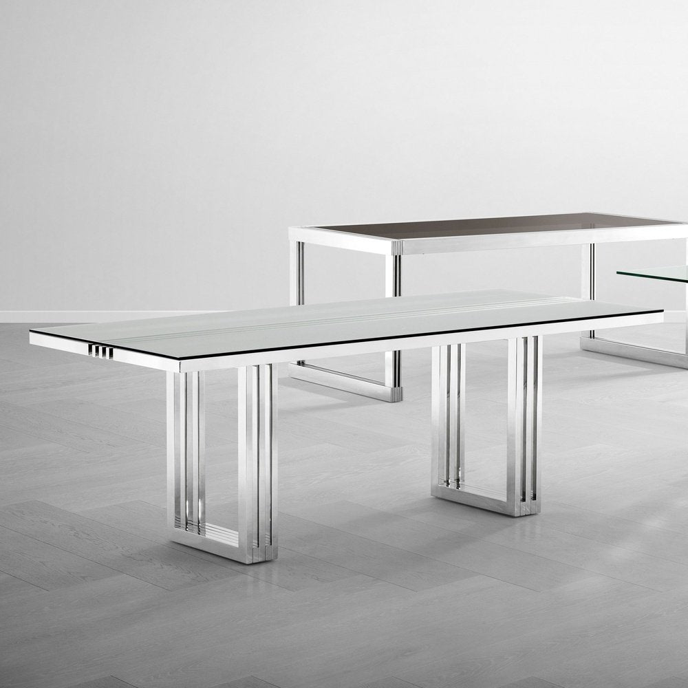 Eichholtz-Eichholtz Garibaldi Dining Table in Chrome-Silver 25 