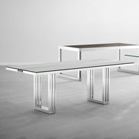 Eichholtz Garibaldi Dining Table in Chrome