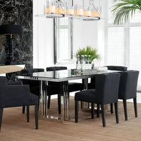 Eichholtz Garibaldi Dining Table in Chrome