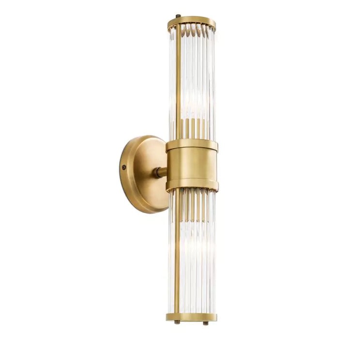 Claridges Double Wall Lamp - Antique Brass Eichholtz 1