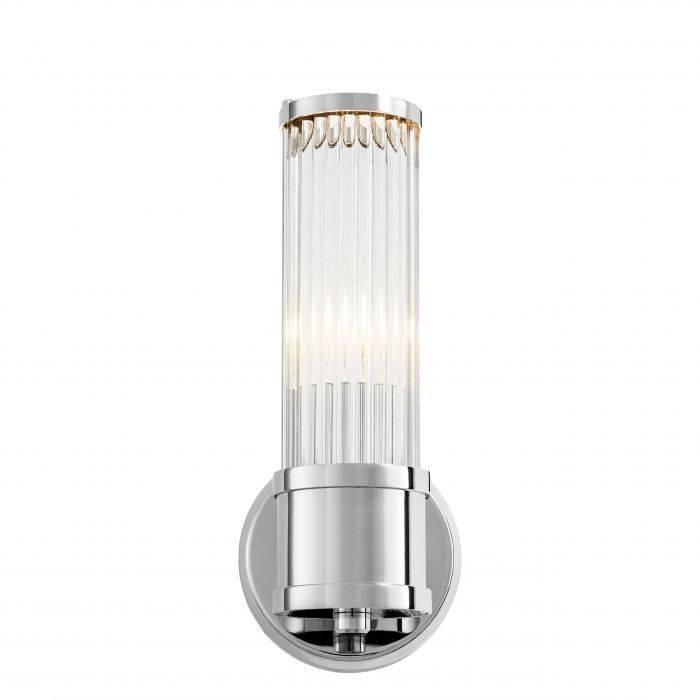  Eichholtz-Eichholtz Claridges Single Wall Lamp-Silver 01 