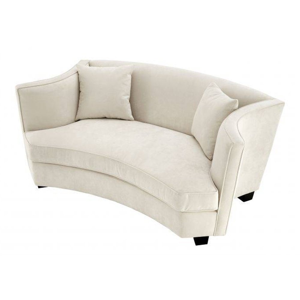 Eichholtz Giulietta Sofa in 2 Seat Ecru Velvet