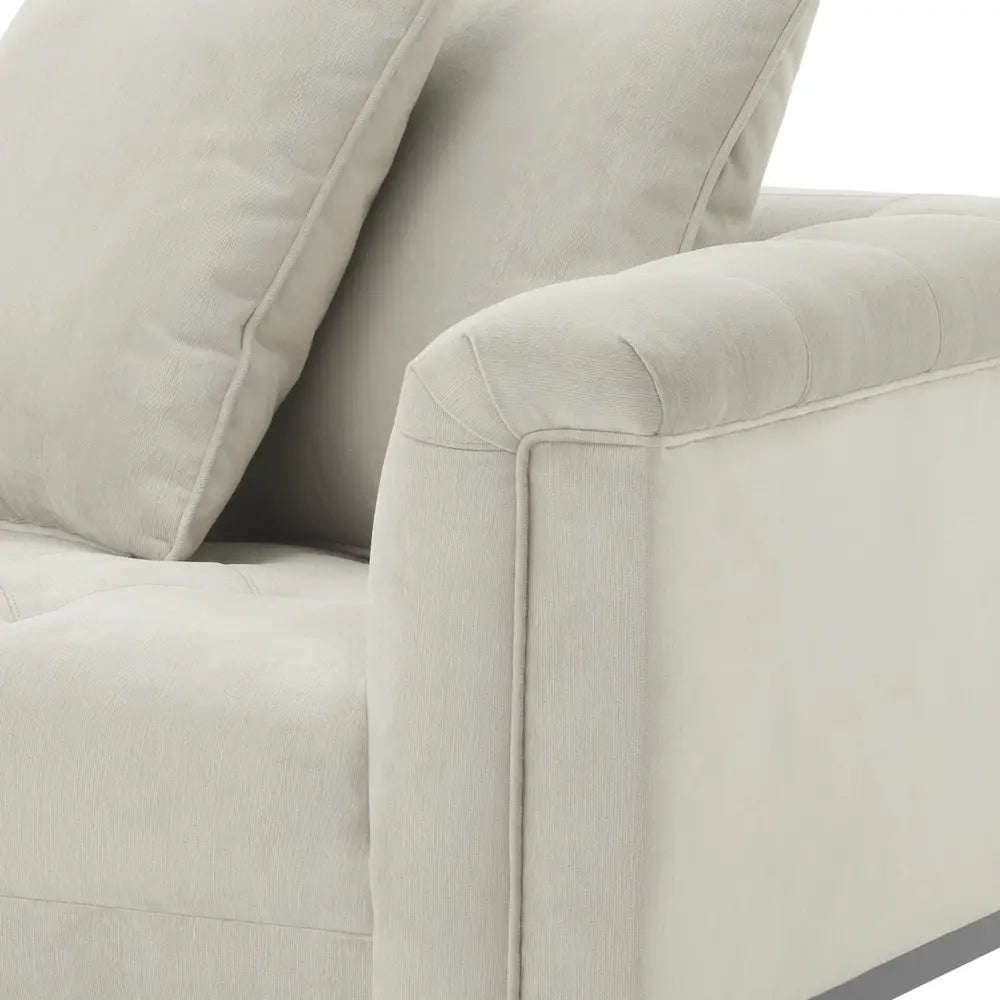 Cesare Right Lounge Sofa Cesare - Pebble Grey Eichholtz 3