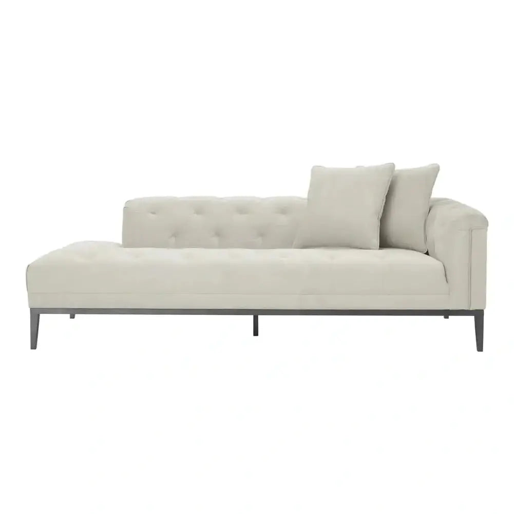 Cesare Right Lounge Sofa Cesare - Pebble Grey Eichholtz 1
