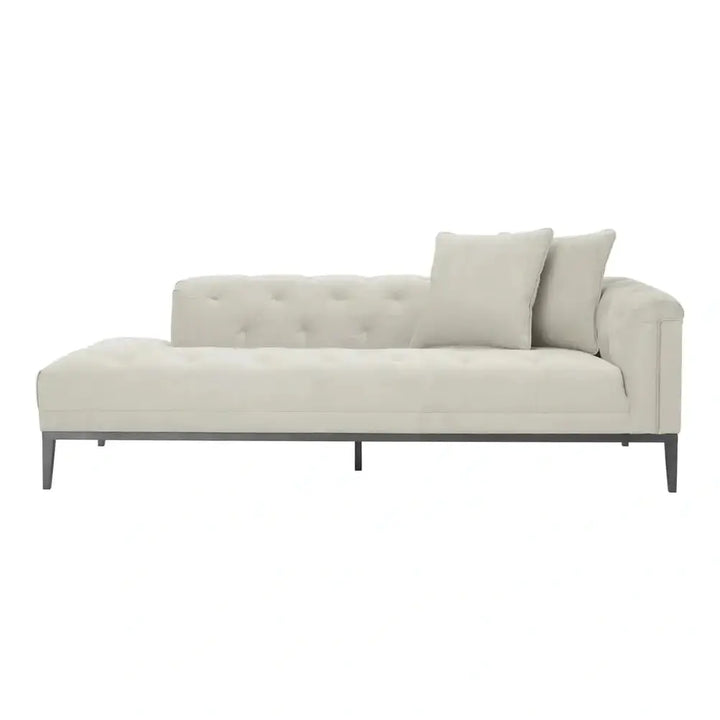 Cesare Right Lounge Sofa Cesare - Pebble Grey Eichholtz 1