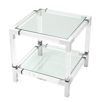 Eichholtz Royalton Side Table Polished Stainless Steel