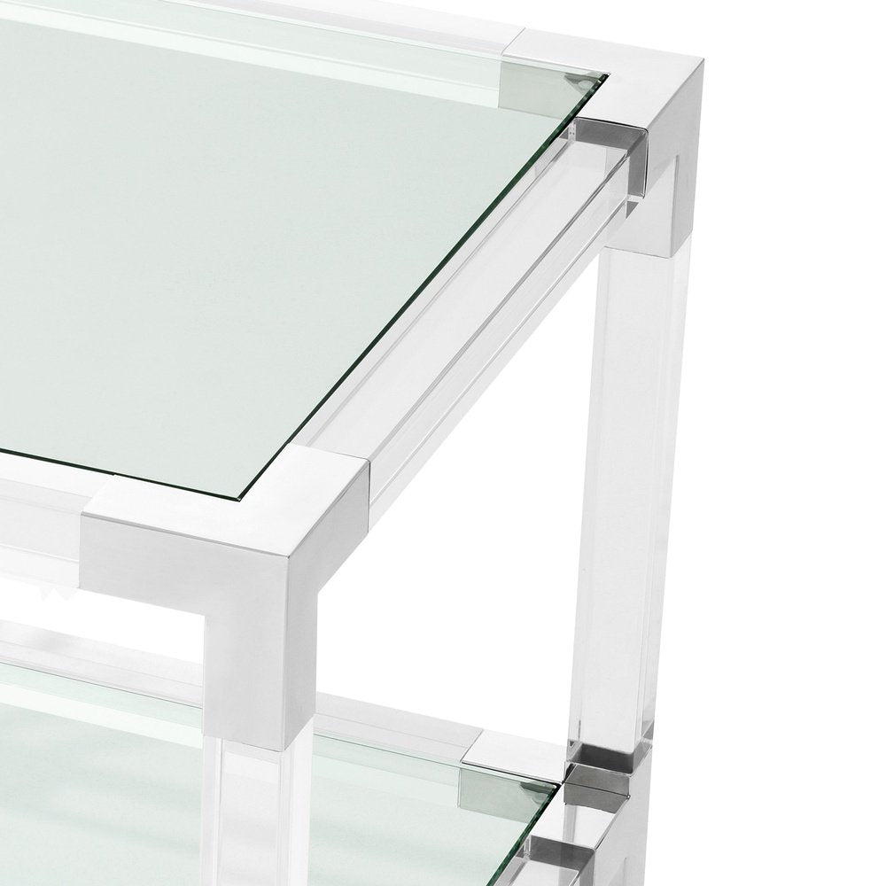  Eichholtz-Eichholtz Royalton Side Table Polished Stainless Steel-Silver 01 
