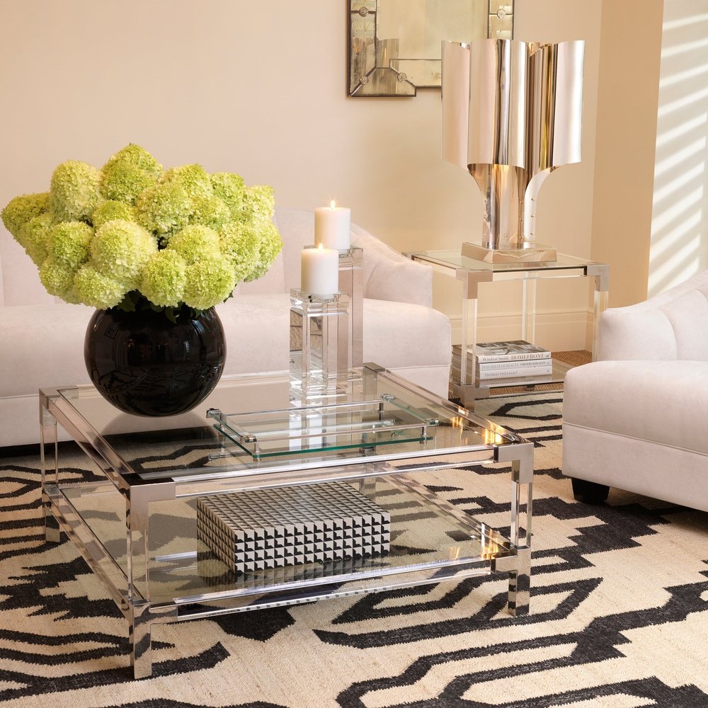 Eichholtz Royalton Side Table Polished Stainless Steel