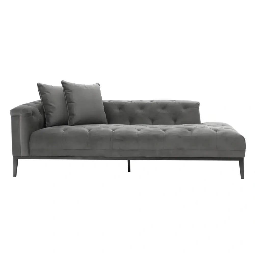 Eichholtz Cesare Left Lounge Sofa Cesare in Granite Grey