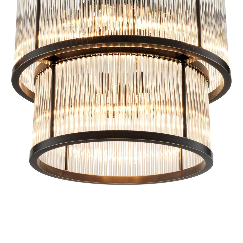 Eichholtz Pasadena Chandelier Bronze Highlight Finish