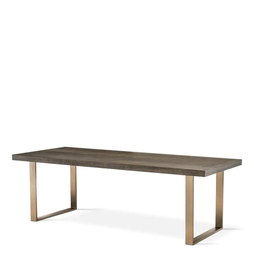 Eichholtz Melchior Dining Table in Brown Oak Veneer