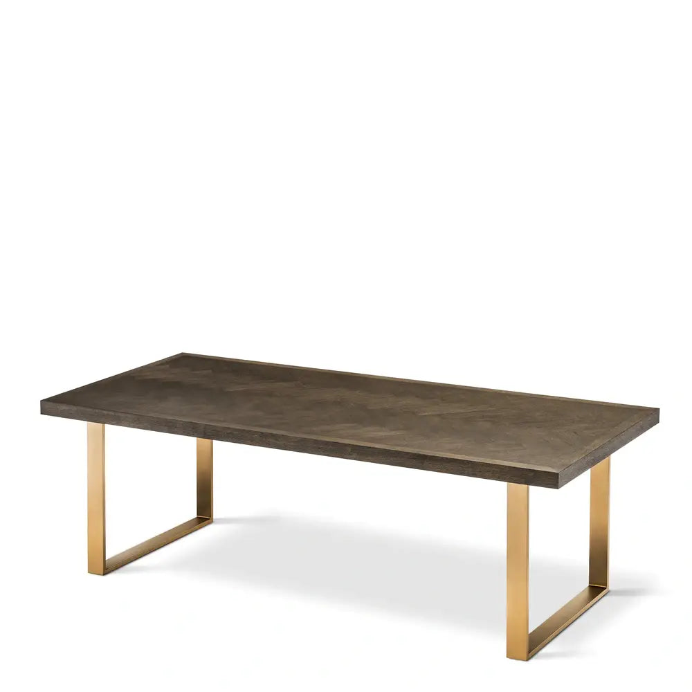 Eichholtz Melchior Dining Table in Brown Oak Veneer