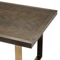 Eichholtz Melchior Dining Table in Brown Oak Veneer