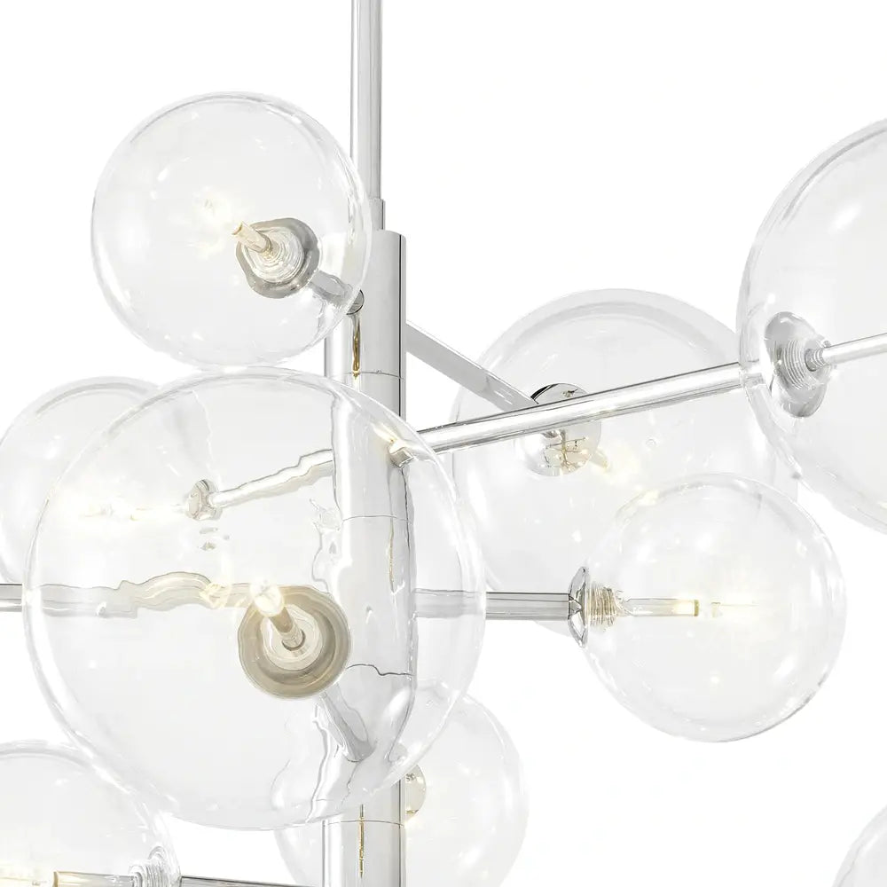 Eichholtz Argento Chandelier in Nickel Finish