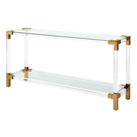 Eichholtz Royalton Console Table Brushed Brass Finish