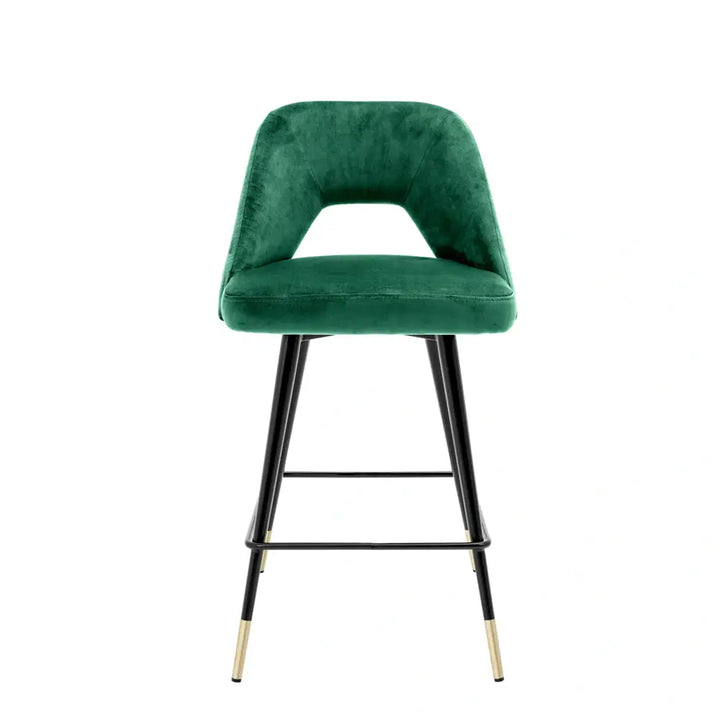 Avorio Counter Stool - Roche Green Velvet Eichholtz 1