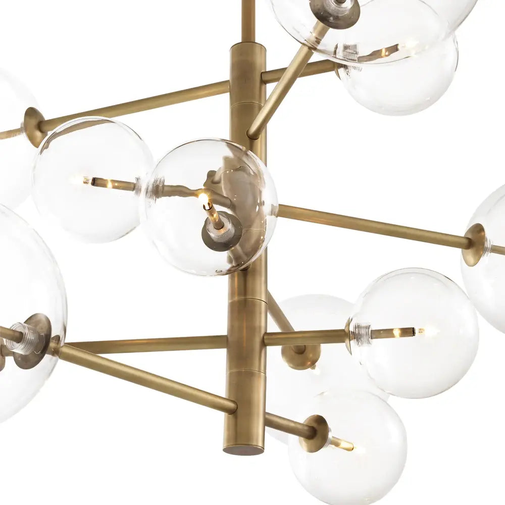 Eichholtz Argento Chandelier in Antique Brass Finish