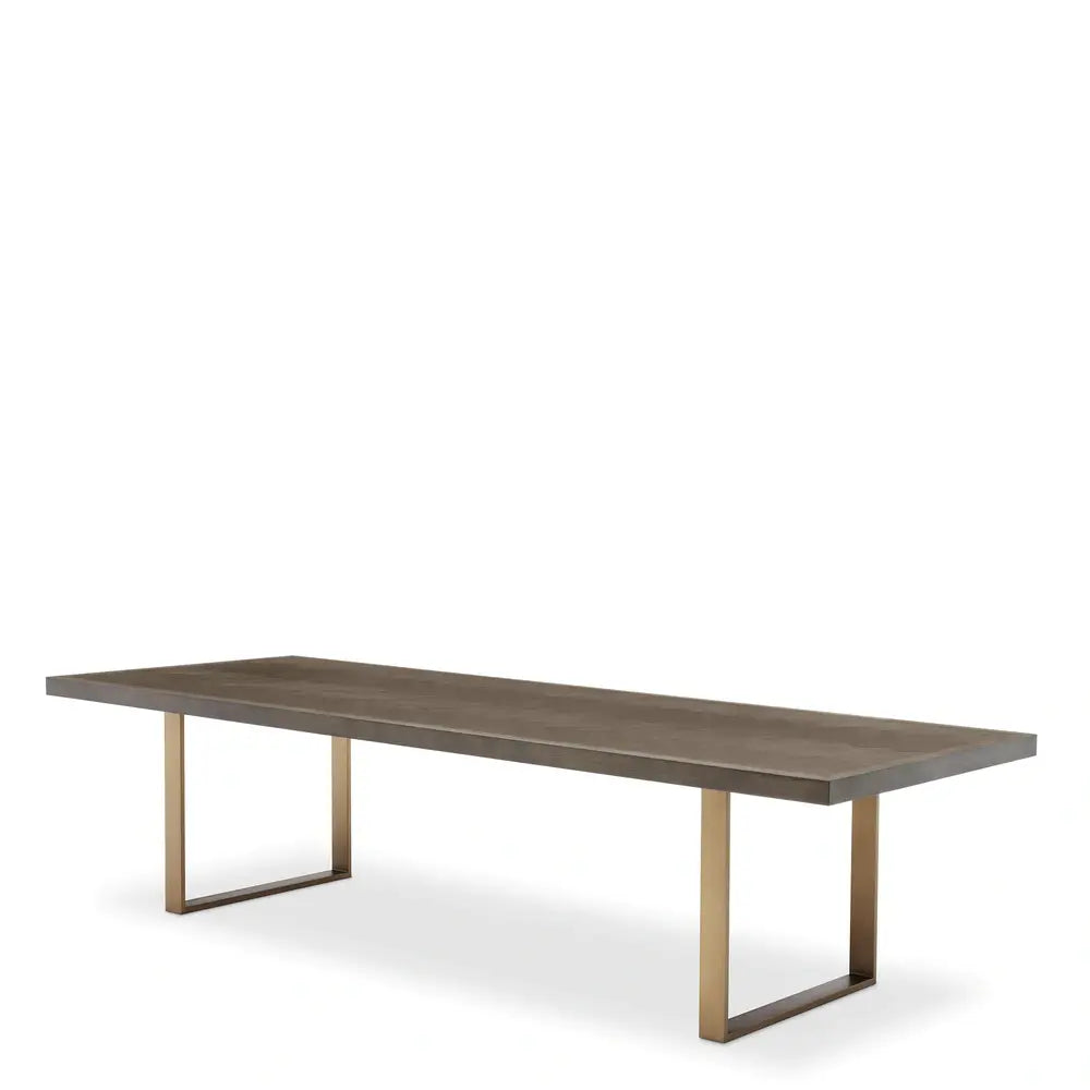 Eichholtz Melchior Dining Table in Brown Oak Veneer