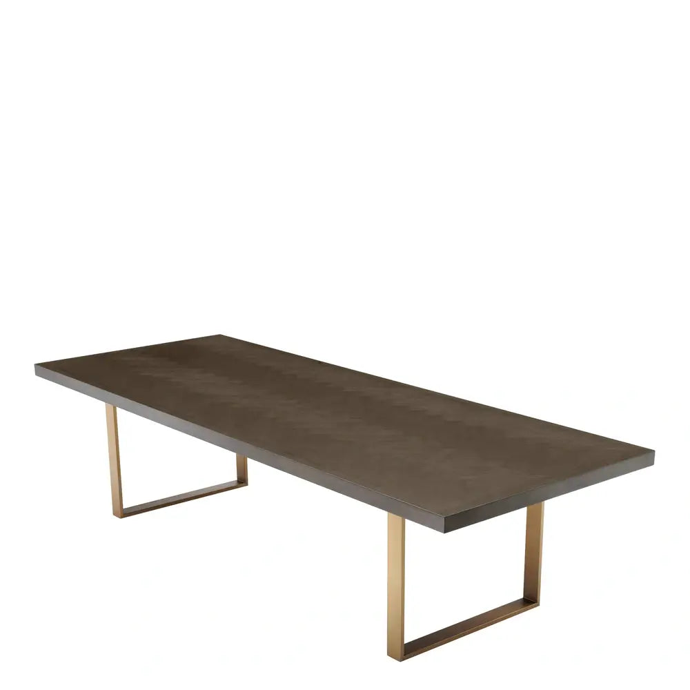 Eichholtz Melchior Dining Table in Brown Oak Veneer