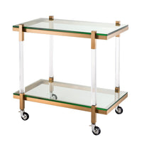 Eichholtz Royalton Trolley Brushed Brass Finish