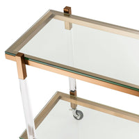 Eichholtz Royalton Trolley Brushed Brass Finish