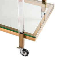 Eichholtz Royalton Trolley Brushed Brass Finish