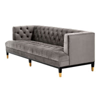 Eichholtz Castelle Sofa Roche Porpoise Grey Velvet