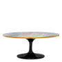 Eichholtz Parme Oval Coffee Table Grey Faux Marble