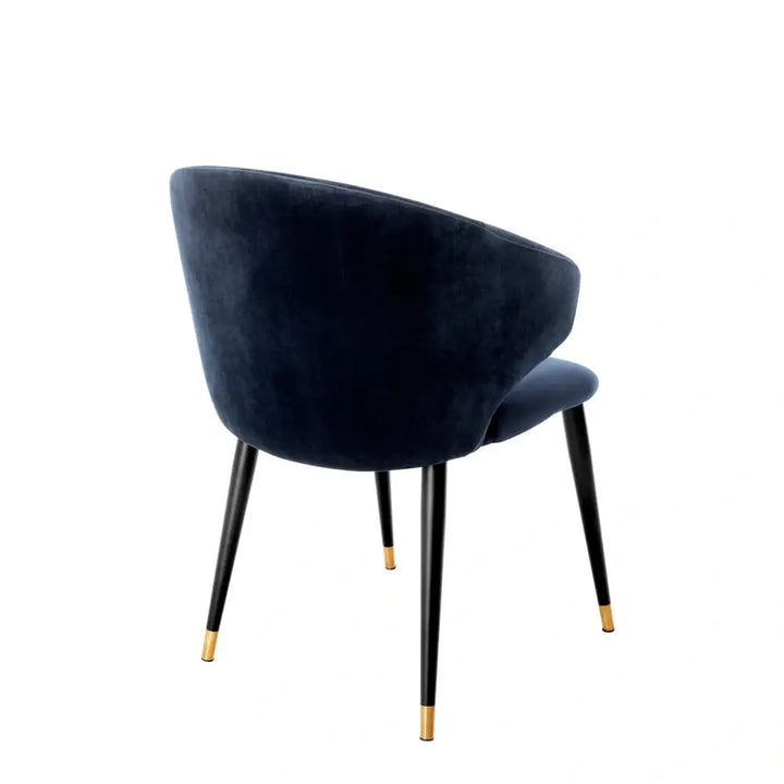Volante Dining Chair - Savona Midnight Blue With Arm Eichholtz 3