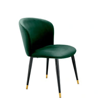 Eichholtz Volante Dining Chair in Roche Dark Green Velvet