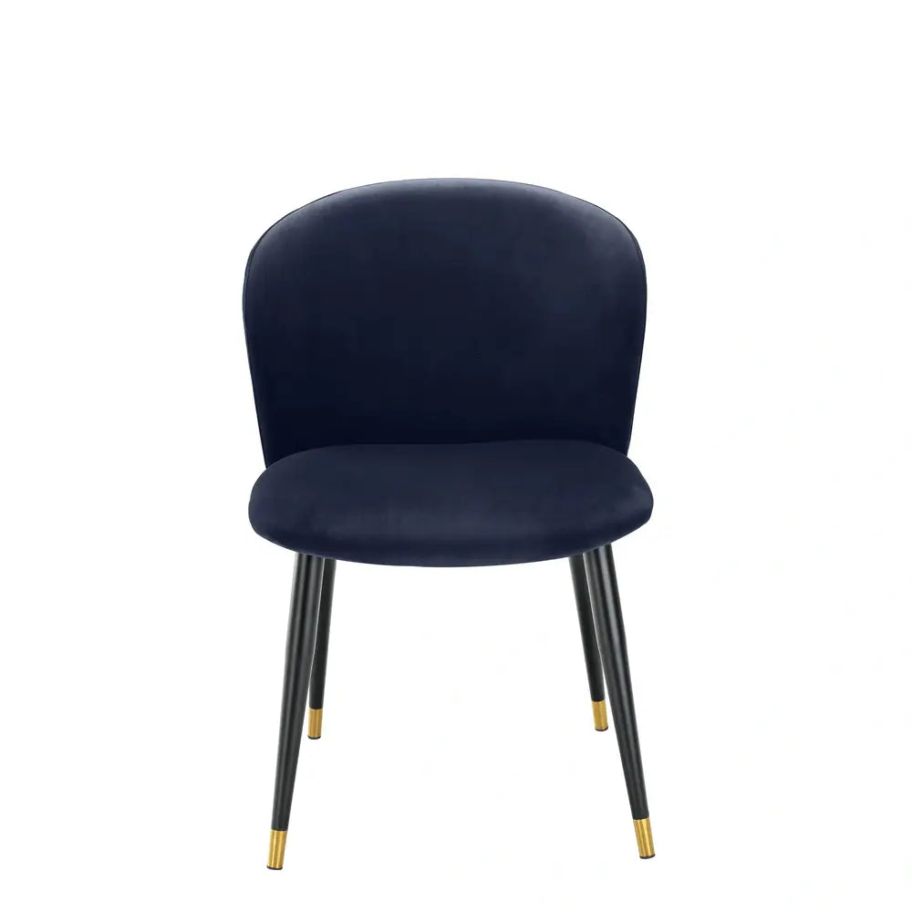 Volante Dining Chair - Savona Midnight Blue Velvet Eichholtz 1