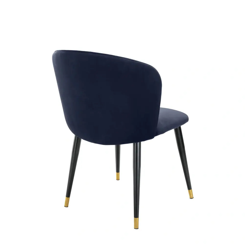 Eichholtz Volante Dining Chair in Savona Midnight Blue Velvet